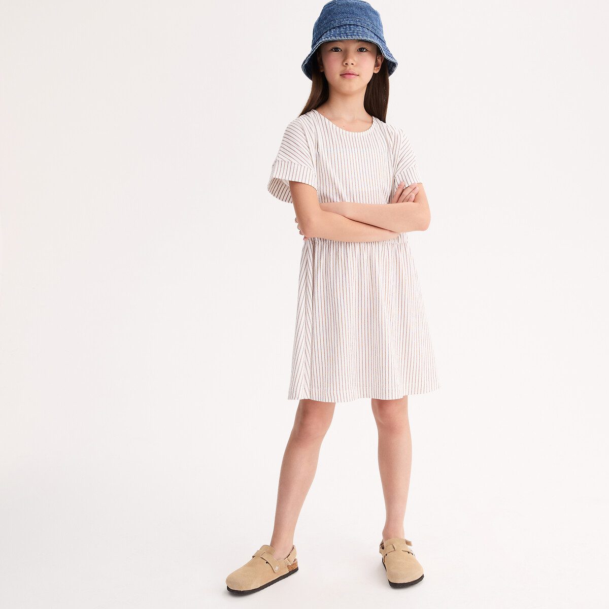 Ριγέ φόρεμα Διαφορα Χρωματα