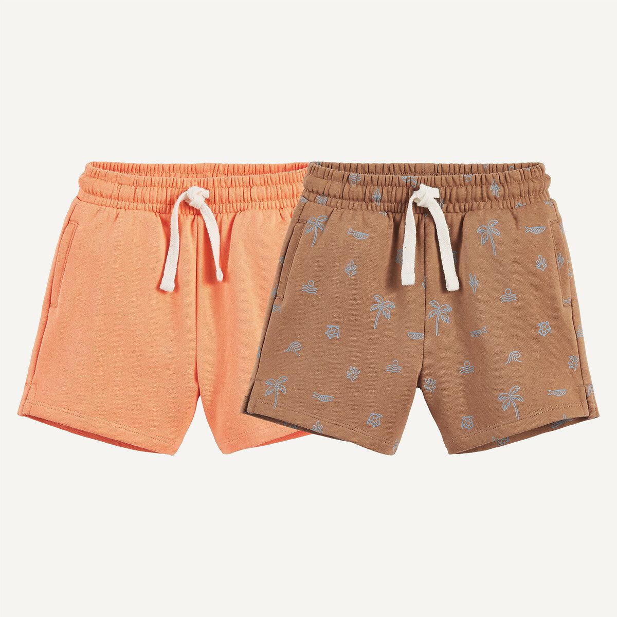 Σετ 2 σορτς από φούτερ Διαφορα Χρωματα