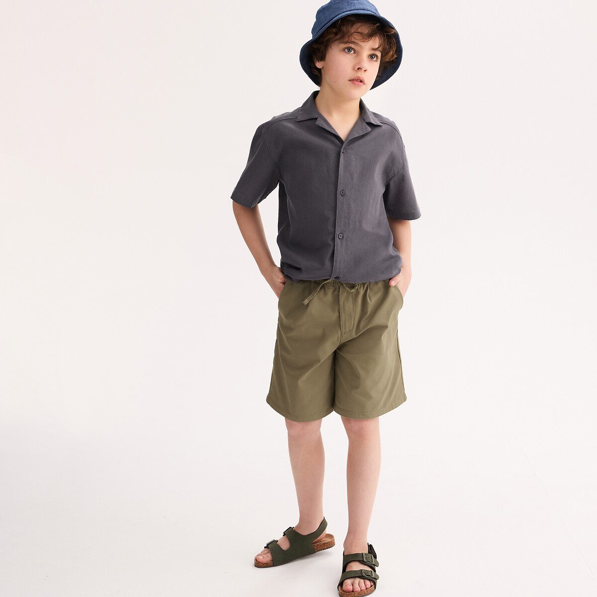 Βερμούδα chino με ελαστική μέση Πρασινο