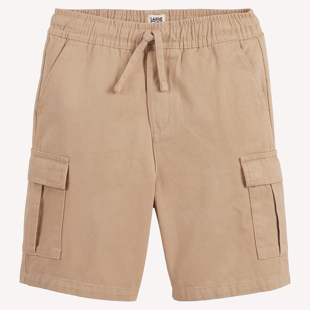 Βερμούδα battle με ελαστική μέση Μπεζ