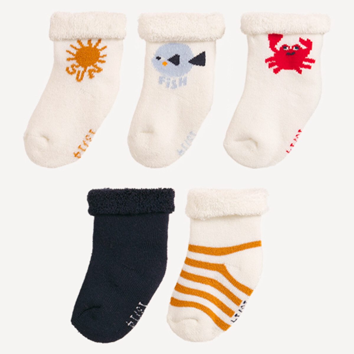 Σετ 5 ζευγάρια κάλτσες Διαφορα Χρωματα