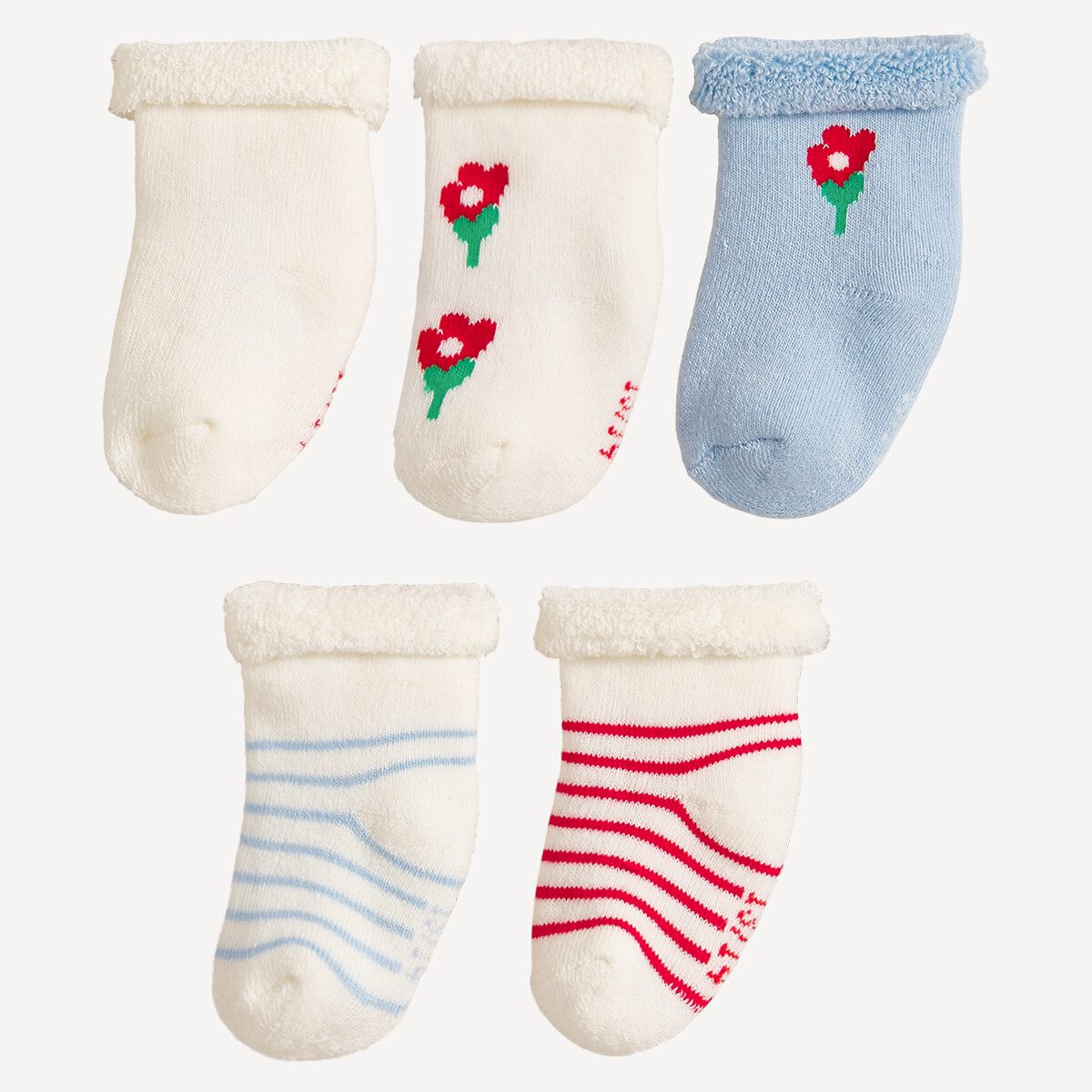 Σετ 5 ζευγάρια κάλτσες νούμερο 13 14-23 26 Διαφορα Χρωματα