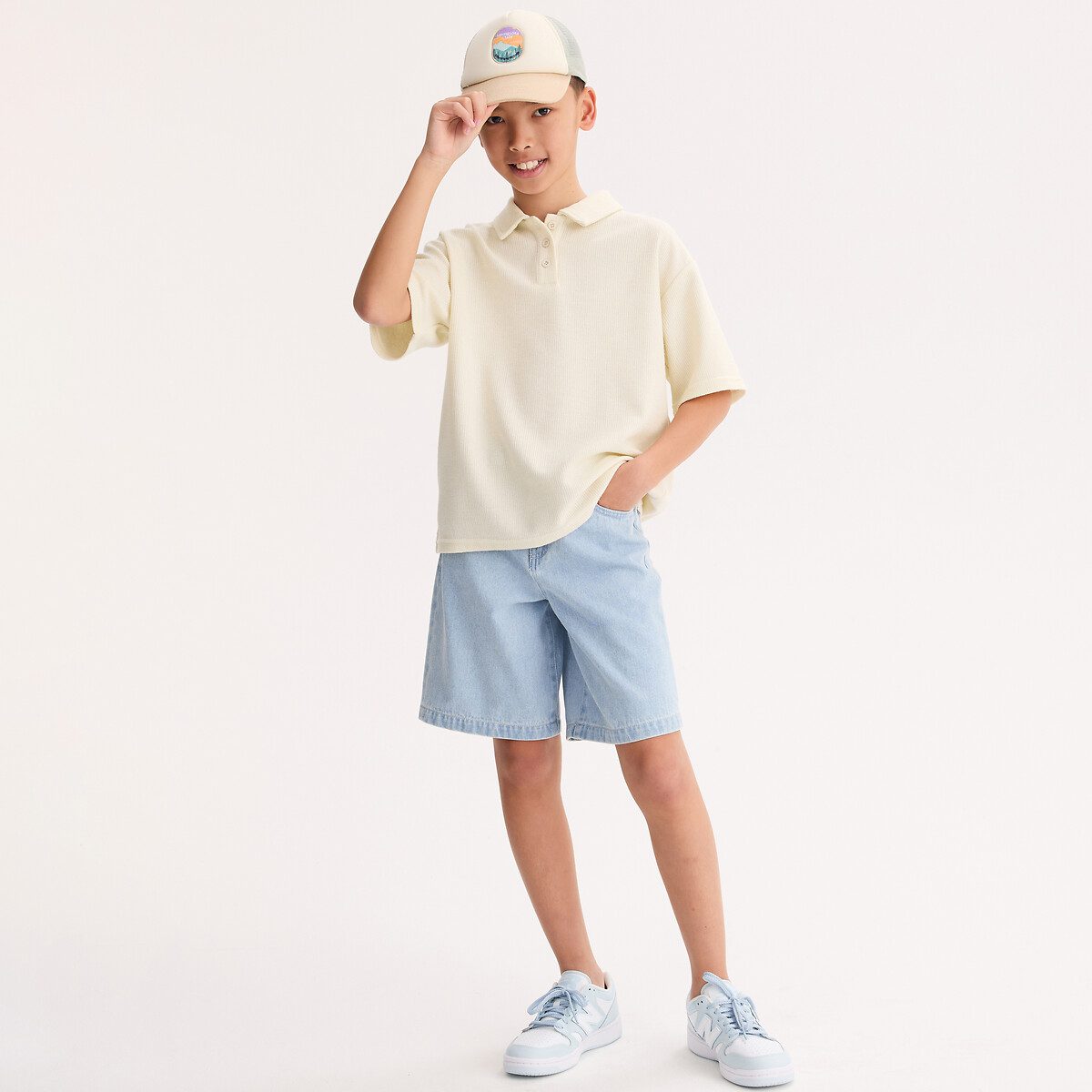 Κοντομάνικο πόλο Μπεζ