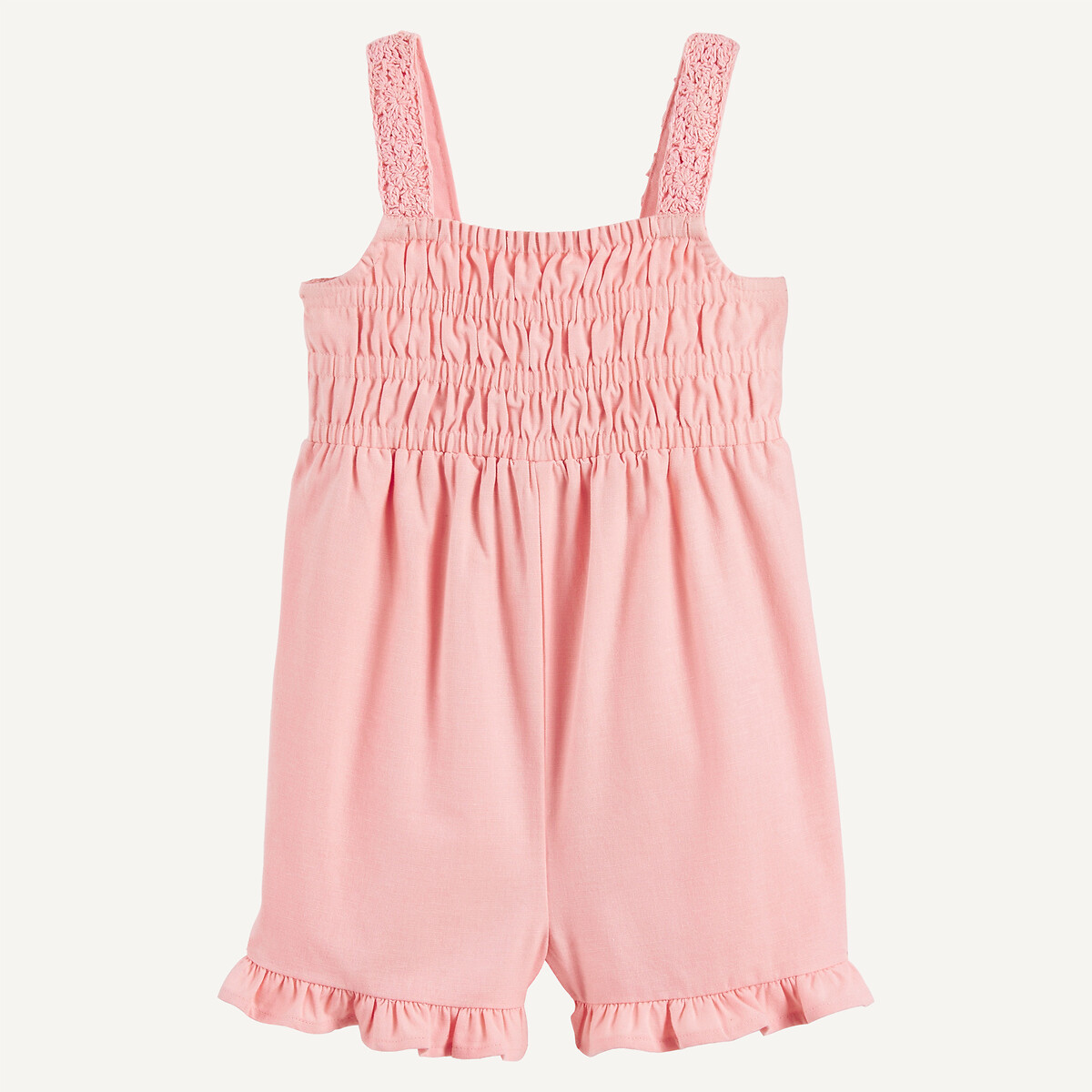 Κοντή σαλοπέτα με τιράντες Πορτοκαλι