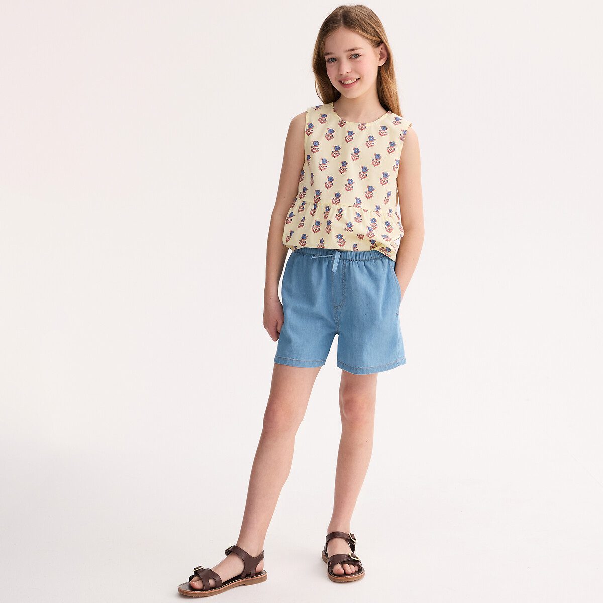 Ελαφρύ τζιν σορτς Μπλε