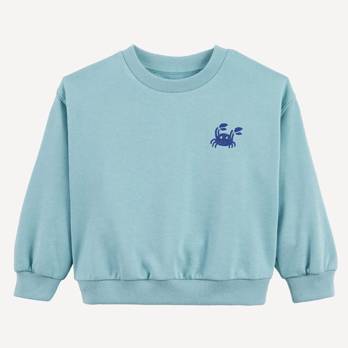 Φούτερ με στάμπα καβουράκι μπροστά και πίσω Μπλε