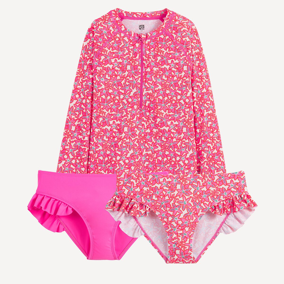 Μαγιό μπικίνι 2 τεμαχίων φλοράλ Ροζ