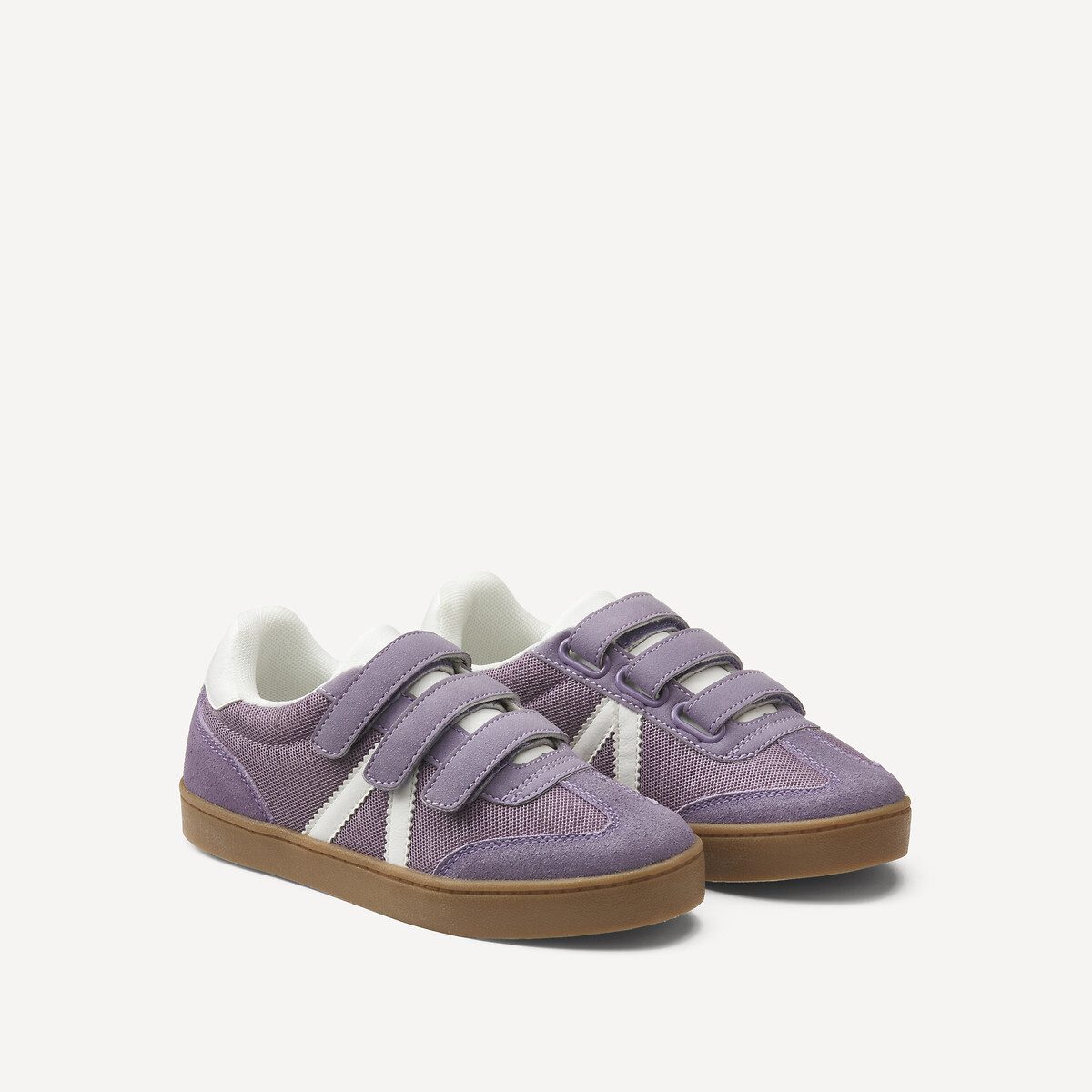 Αθλητικά παπούτσια με αυτοκόλλητο κούμπωμα Μωβ