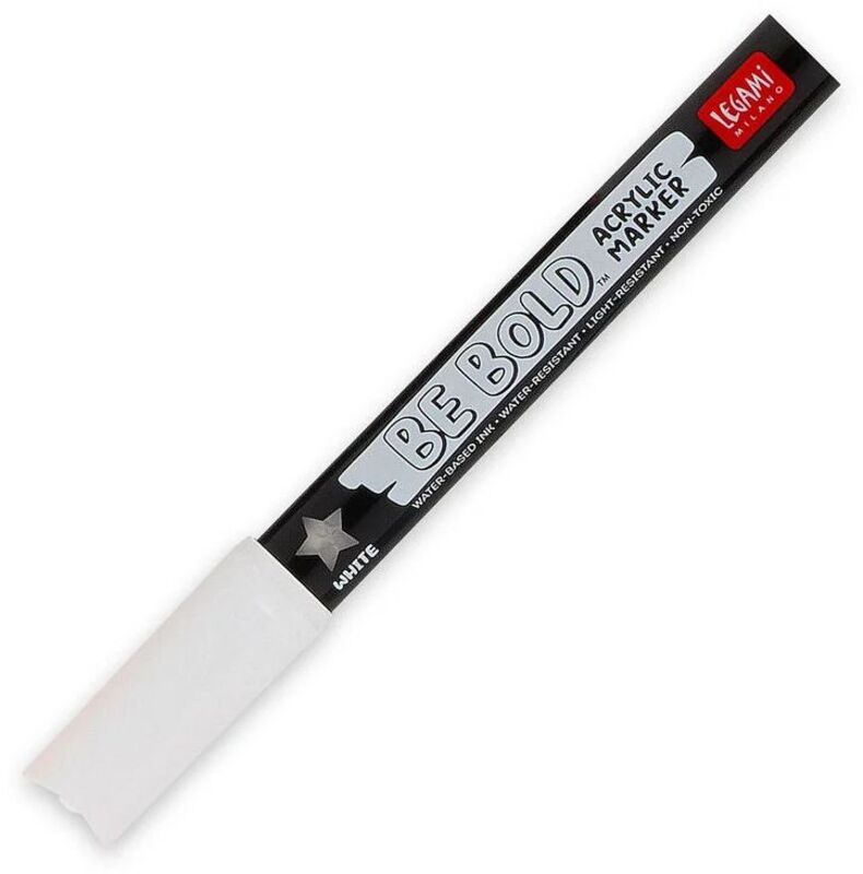 Legami Acrylic Marker-Be Bold-White