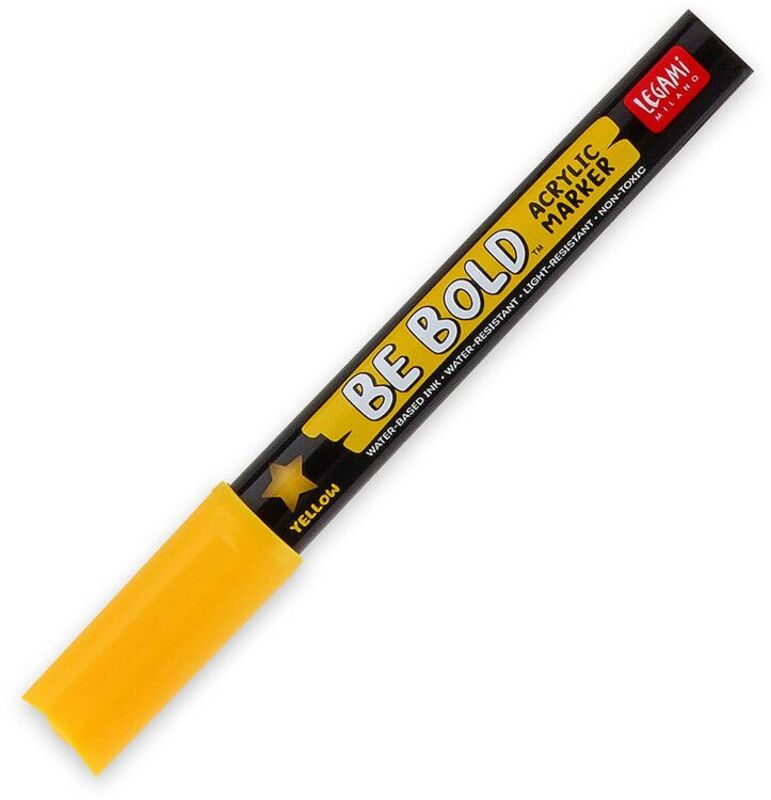 Legami Acrylic Marker-Be Bold-Yellow