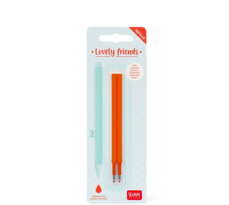 Legami Refills Gel Pen Lovely Friends-Lovely Friends Refill Set-Orange