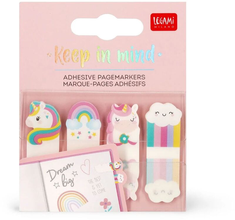 Legami Adhesive Pagemarkers-Keep In Mind-Unicorn