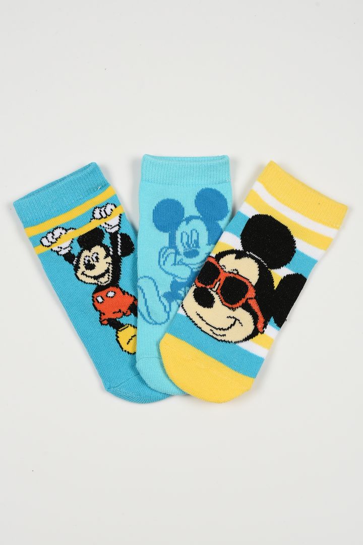 Παιδικές Κάλτσες για Αγόρι Disney Mickey Mouse Χρώματος Πολύχρωμο EZO6045.PACK1