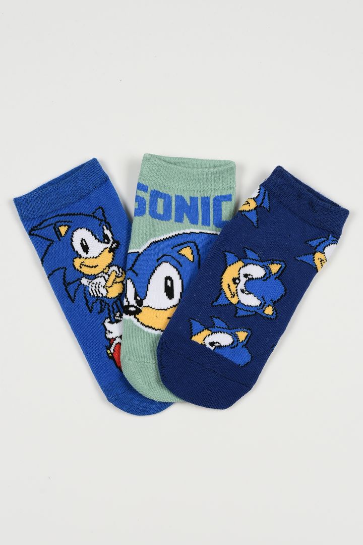 Παιδικές Κάλτσες για Αγόρι Disney Sonic Χρώματος Πολύχρωμo EZO6037.PACK1