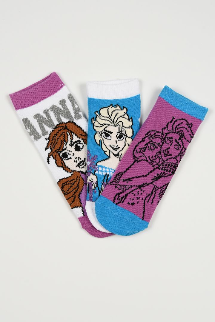 Παιδικές Κάλτσες για Κορίτσι Disney Frozen Χρώματος Πολύχρωμo EZO6014.PACK2