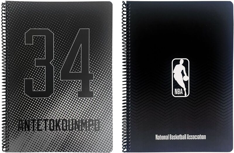 NBA Giannis-NBA Logo Τετράδιο A4 Σπιράλ 2 Θεμάτων-2 Σχέδια