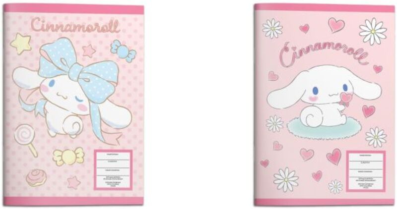 Cinnamoroll Τετράδιο Καρφίτσα 17x25 40 Φύλλων-2 Σχέδια-1Τμχ