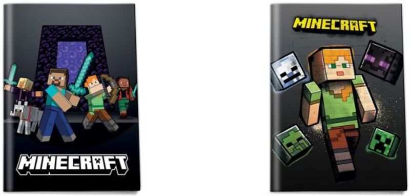 Minecraft 26 Τετράδιο Καρφίτσα 17x25 40 Φύλλων-2 Σχέδια-1Τμχ